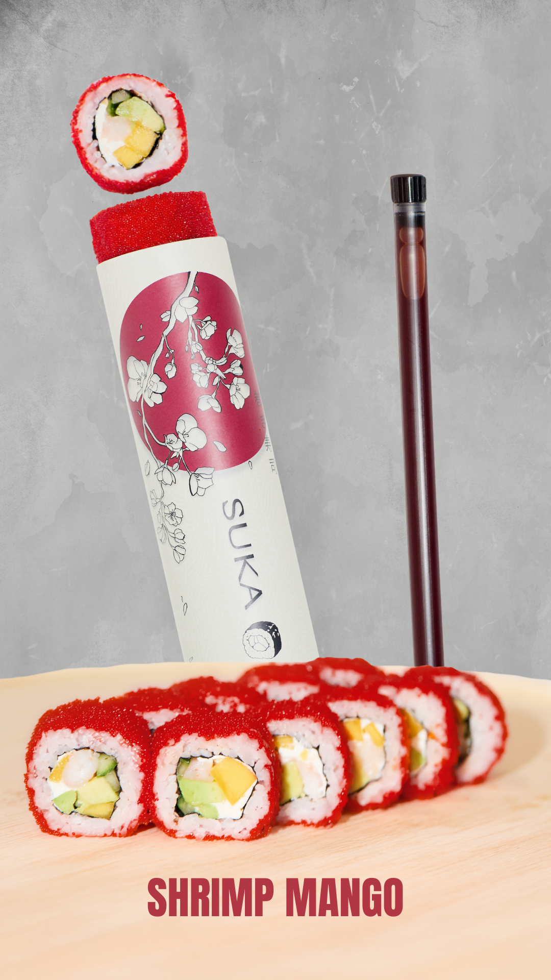 Shrimp Mango Sushi Roll